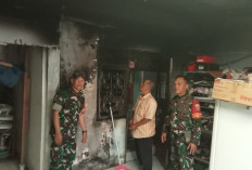 Ini Gerak Cepat Babinsa Sako Bantu Korban Kebakaran Rumah, Dimana?