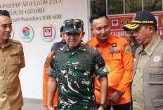 Dampingi Menhut dan Kepala BNPB, Danrem Gapo Cek Langsung Posko Karhutla di OKI