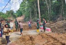 Ini Progres Pengerjaan Platduiker Pada Akses Jalan Sepanjang 2.000 Meter program TMMD ke-128