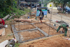 Ini Langkah Satgas TMMD Kodim Lahat Dalam Membangun Pondasi MCK Titik 2