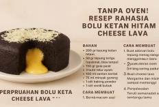 Tanpa Oven! Resep Rahasia Bolu Ketan Hitam Cheese Lava, Bisa Jadi Ide Jual