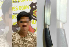 Bawa Sajam, Pria Asal Tanjung Raja ini Digelandang ke Polres Ogan Ilir