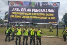 Ratusan Personil Kodim Lahat Berikan Pengamanan PSU Empat Lawang, Ini Kata Pabung