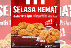 Promo KFC Selasa Hemat! Dapatkan 6 Pcs Ayam Bonus 3 Pcs Ayam GRATIS, Buruan Jangan Sampai Ketinggalan