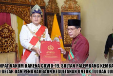 Tertunda karena Covid-19, Sultan Palembang Kembali Beri Gelar dan Penghargaan Kesultanan untuk Tujuan Luhur