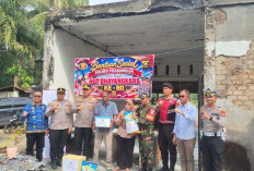 Perkuat Ketahanan Sosial, Polres Prabumulih Hadir Ringankan Beban Korban Kebakaran