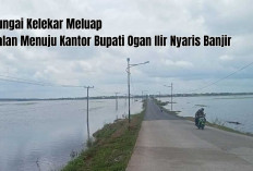 Sungai Kelekar Meluap, Jalan Menuju Kantor Bupati Ogan Ilir Nyaris Terendam Air, Palembang Siaga Banjir!