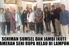 Seniman Sumsel dan Jambi Ikuti Pameran Seni Rupa Helau di Lampung, Suarakan Kegelisahan Masyarakat