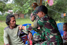 Ini Bentuk Kepedulian Satgas Yonif 141 Aneka Yudha Jaya Prakosa Terhadap Kesehatan Masyarakat di Perbatasan