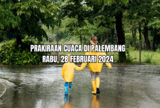 Prakiraan Cuaca BMKG di Sumsel, Rabu 28 Februari 2024, Palembang Berpotensi Hujan Deras!