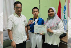 Harumkan Nama Sekolah, Reyhan Algifari Siswa SMPN 3 Lahat Raih Juara Kejurnas Taekwondo