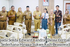 Kepada Sekda Edward Candra, Qiessa Ceritakan Kiat Sederhana Hingga Sukses Raih Beasiswa USA 