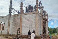 Karya Bakti Ini Dilakukan Satgas Yonif 144 Jaya Yudha Bersama Masyarakat Perbatasan