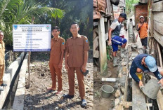 Pemdes Pulau Beringin Lahat Bangun SPAL di Dua Dusun Sekaligus, Ini Penampakannya 