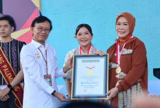 Peluncuran Senam Kriya Sriwijaya Tercatat MURI, Kategori Peserta Perempuan Terbanyak