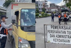 Uji Kelayakan Keur Trayek, Sejumlah Angkutan Kendaraan Barang Terjaring Razia Dishub Palembang