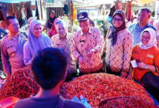 Sidak Pasar Prabumulih, Pj Walikota Temukan Harga Cabai Tembus 60 Ribu Perkg