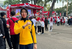 Senam Gembira di Halaman Kantor Gubernur Sumsel Ada Sosok Kasubbag renmin Bidhumas Polda Sumsel