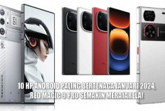 10 HP Android Paling Bertenaga Januari 2024, Red Magic 9 Pro Semakin Merajarela!