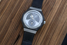 Jam Tangan Kauri Régulateur Carbone, Pengatur Menit Retrograde yang Tidak Dilengkapi Penunjuk Detik