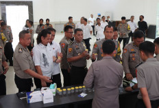 38 Pejabat Utama dan Personel Polres Ogan Ilir Dites Urine Mendadak, Ini Hasilnya
