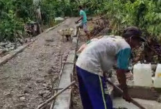 Demi Kesejahteraan Rakyat Angkut Hasil Kebun, Pemdes Pagarjati Lahat Bangun Fasilitas Ini