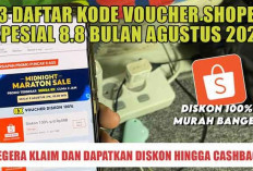 13 Daftar Kode Voucher Shopee Spesial 8.8 Bulan Agustus 2024, Segera Klaim dan Dapatkan Diskon hingga Cashback