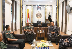 Pejabat Danlanal Palembang yang Baru Ini Silaturahmi Bersama Danrem Gapo, Siapa?