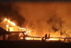 Kebakaran Hebat di Seri Kembang Ogan Ilir, 6 Lokal Ponpes Ini Luluh Lantak 