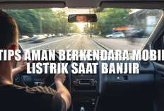 Tips Aman Berkendara Mobil Listrik Saat Menerjang Banjir