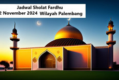 Terbaru! Jadwal Sholat Wilayah Palembang Hari Ini 12 November 2024, Lengkap Niat dan Terjemahan