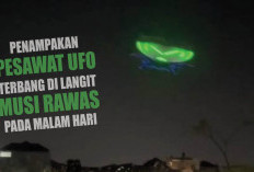Penampakan Pesawat UFO Terbang di Langit Musi Rawas pada Malam Hari, Ternyata Ini Faktanya