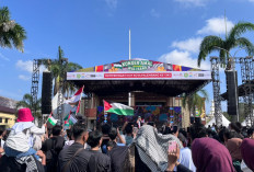 Air Mata Vokalis Wali Band, Faank dan Suara Anak-anak Menggetarkan Aksi Bela Palestina Jilid VI di Palembang