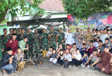 Tuntas 100 Persen, TNI Manunggal Air Mengalir di Ponpes Darussalam Prabumulih