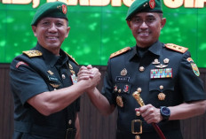 Mayjen TNI Naudi Resmi Terima Tongkat Komando Pangdam II/Swj