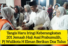 Tangis Haru Iringi Keberangkatan 201 Jemaah Haji Asal Prabumulih, Pj Walikota H Elman Berikan Doa Tulus