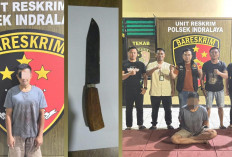 Pria Ancam Warga Pakai Sajam di Timbangan Ogan Ilir, Kini Tertunduk Lemas di Polsek Indralaya