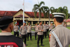 Tegas! Saat Apel, Wakapolres Ogan Ilir Minta Profesionalisme Perwira dan Anggota