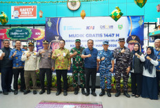 Pelepasan Peserta Mudik Gratis Kereta Api di Stasiun Kertapati, Ada Sosok Kasdam II Sriwijaya Ikut Hadir