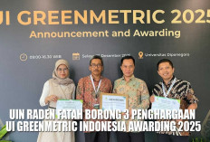 Prestasi Membanggakan, UIN Raden Fatah Borong 3 Penghargaan UI GreenMetric Indonesia Awarding 2025