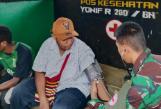 Satgas Yonif 200/BN Berikan Pelayanan Kesehatan di Pos Napua