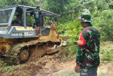 Ternyata Pembukaan Jalan Ini Menjadi Target Utama TMMD Ke-122 Kodim Sarko