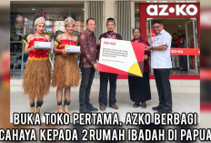 Buka Toko Pertama, AZKO Berbagi Cahaya kepada 2 Rumah Ibadah Terbesar di Papua