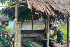 Tunjukkan Dedikasi, Patroli Satgas Yonif 141 Aneka Yudha Jaya Prakosa Bantu Masyarakat, Seperti Apa