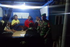 Bercengkarama Bersama Warga, Babinsa Koramil 405-07 Pulau Pinang Tetap Mitigasi Kolaborasi