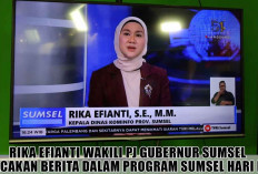 Tampil Memukau Mewakili Pj Gubernur Bacakan Berita dalam Program SUMSEL HARI INI, Berikut Profil Rika Efianti