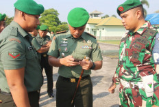 TEGAS! Dandim Lampung Timur Cek Langsung HP Dikalangan Prajurit dan PNS Demi Cegah Judol