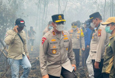 Menggunakan Helikopter, Kapolda Sumsel Lihat Operasi Pemadaman Lahan Terbakar, Ini Katanya