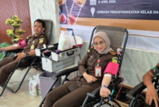 Wujud Kepedulian Sosial, Kejari Banyuasin Ikuti Aksi Donor Darah di Tempat Ini