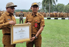 Kepala BKPSDM Prabumulih Terima Penghargaan Kolaborasi Peningkatan Kompetensi ASN 2025